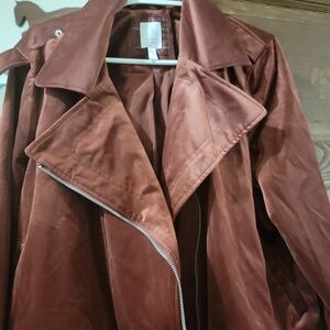 Women's Velvet Jacket in Rich Burgundy